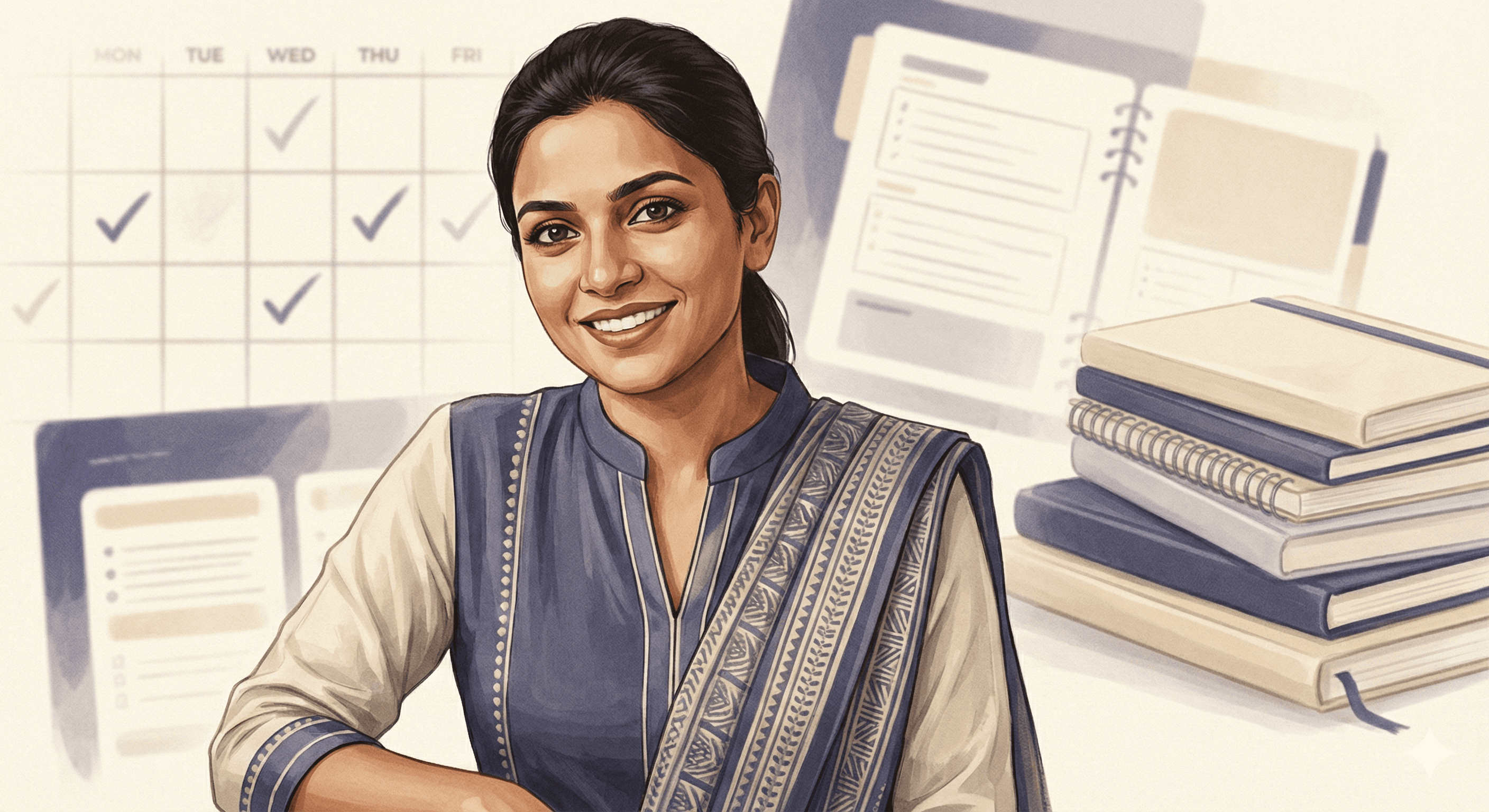 Portrait of Neeti (नीति), the Planner Coach avatar